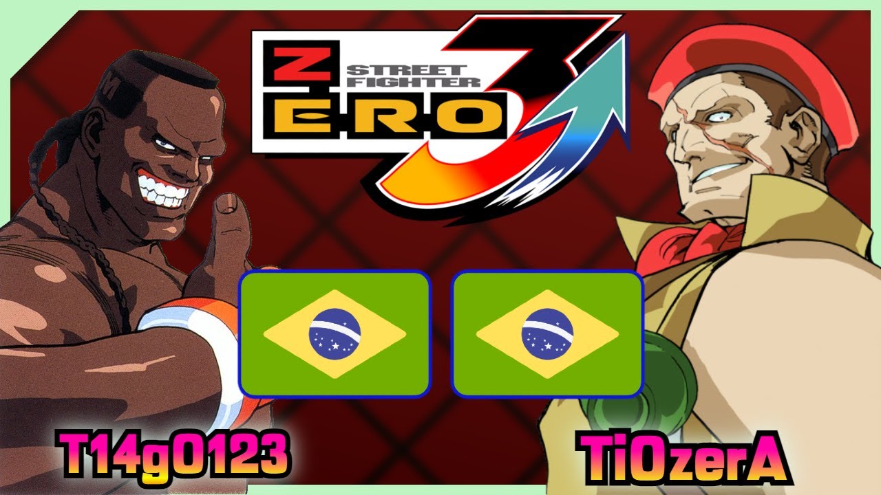 Street Fighter Zero 3 Upper || T14g0123 🇧🇷 VS 🇧🇷 Ti0zerA || FLYCAST FIGHTCADE 2