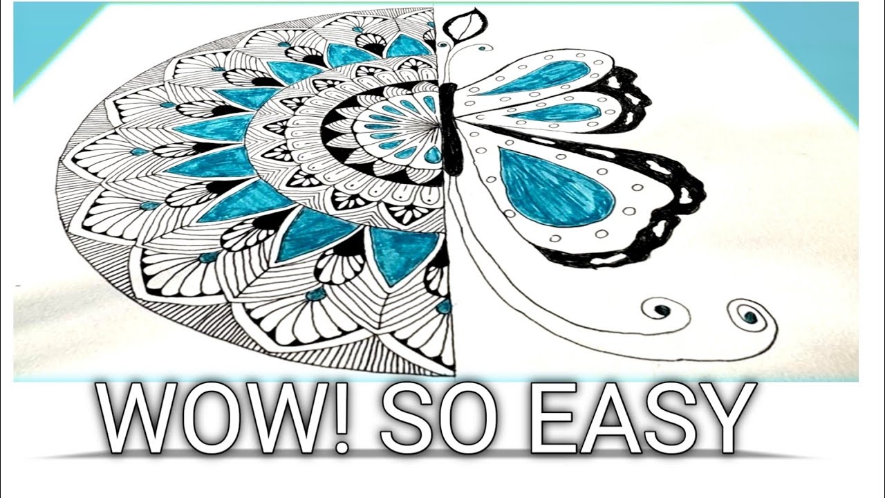  WOW! Easy Mandala Drawing for Beginners – Simple Relaxing Art