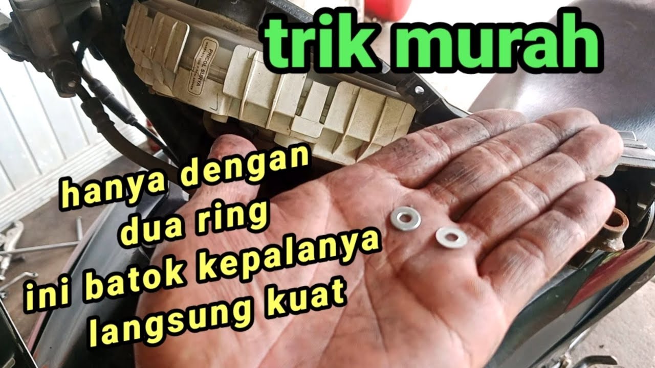 cara mengatasi batok kepala yang brisik motor Revo Absolute Revo Fit