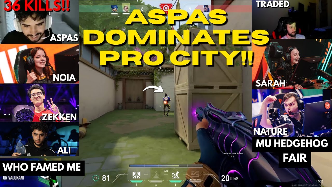 ASPAS Drops 36 kills in Pro city against Nature, sarah and Traded!!!