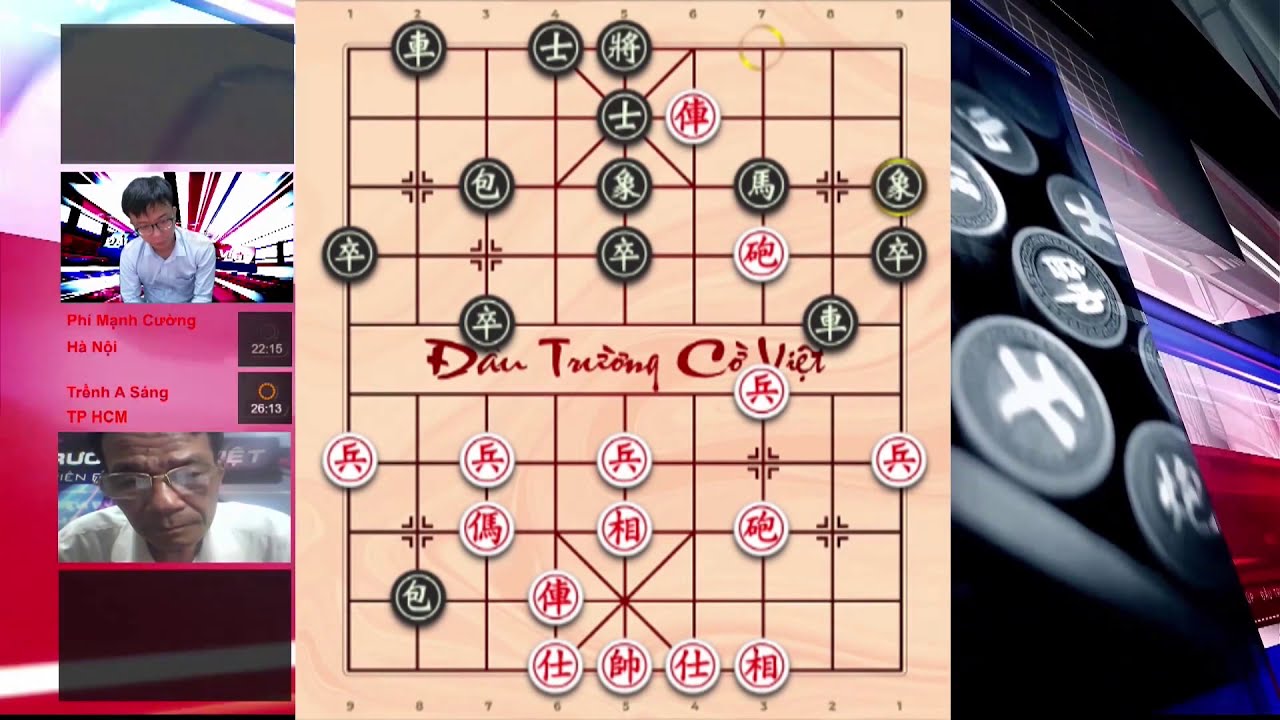 Hai kiện tướng quốc gia đối đầu vòng 4 TRỀNH A SÁNG & PHÍ MẠNH CƯỜNG Đấu trường cờ việt 2019
