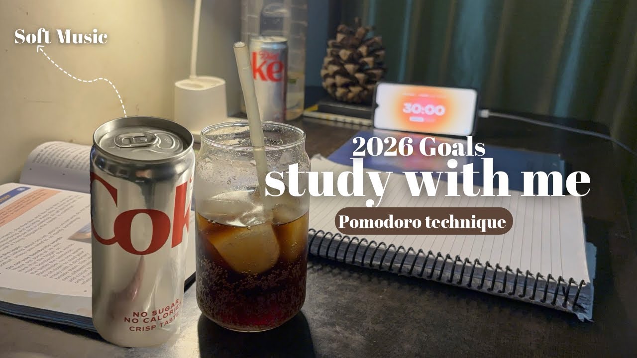 Deep Focus Study with Me 🎧📖| pomodoro 25/5 ⏱️,slow music🎹