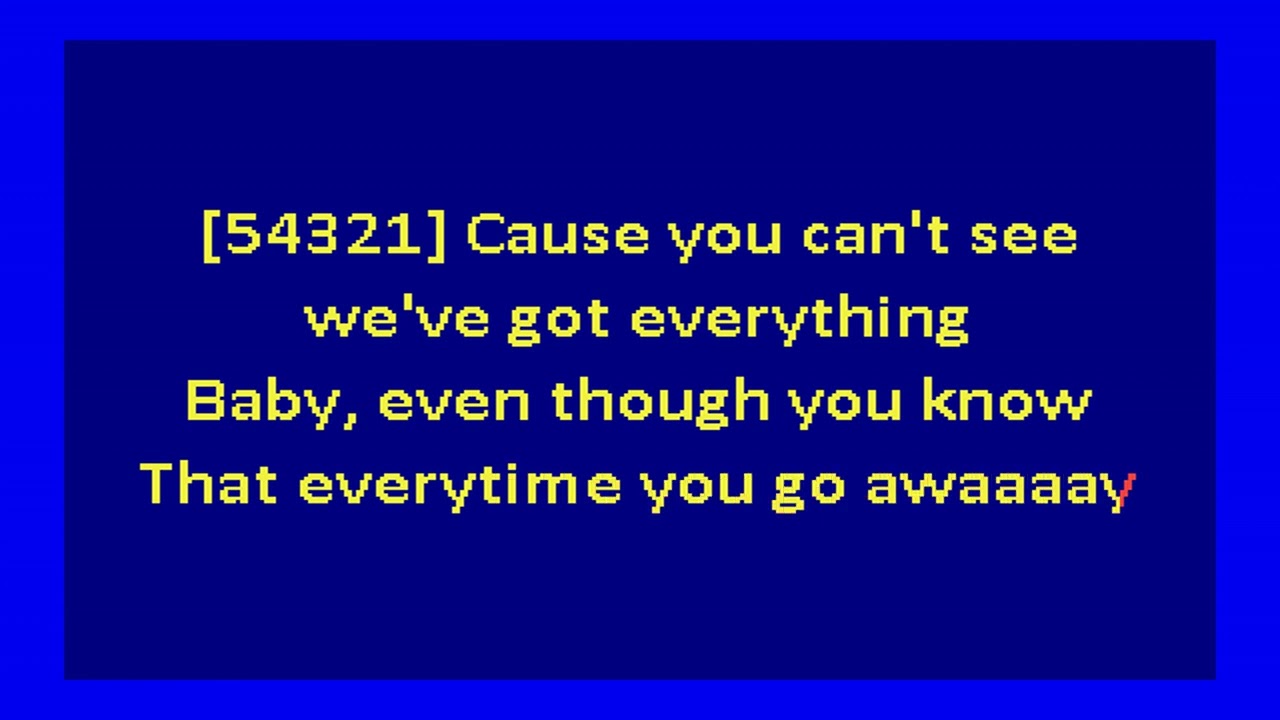 Hall & Oates  - Everytime You Go Away (karaoke)