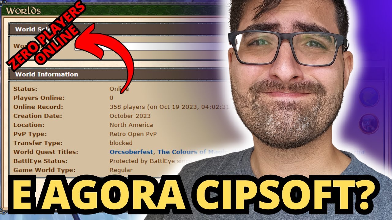 A CIPSOFT CRIOU UM PROBLEMÃO PARA RESOLVER NO TIBIA