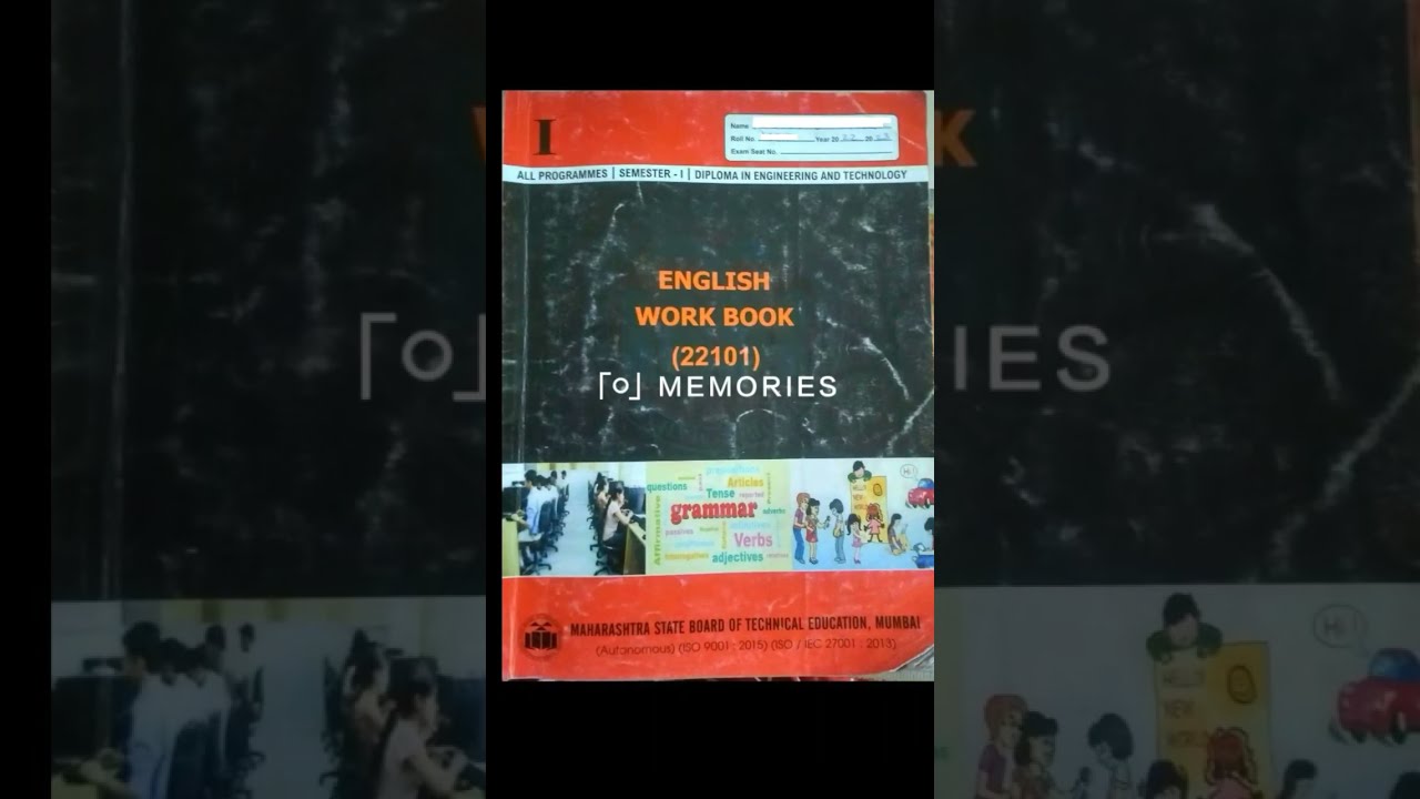 MSBTE 1st semester | English work book (22101) answer 2022-23