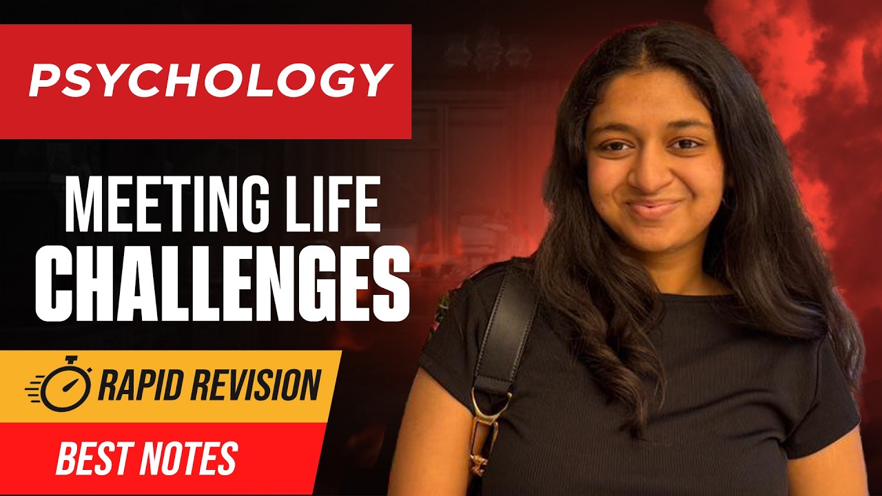 Meeting Life Challenges Class 12 Psychology One Shot - Rapid Revision for Board Exams 2026