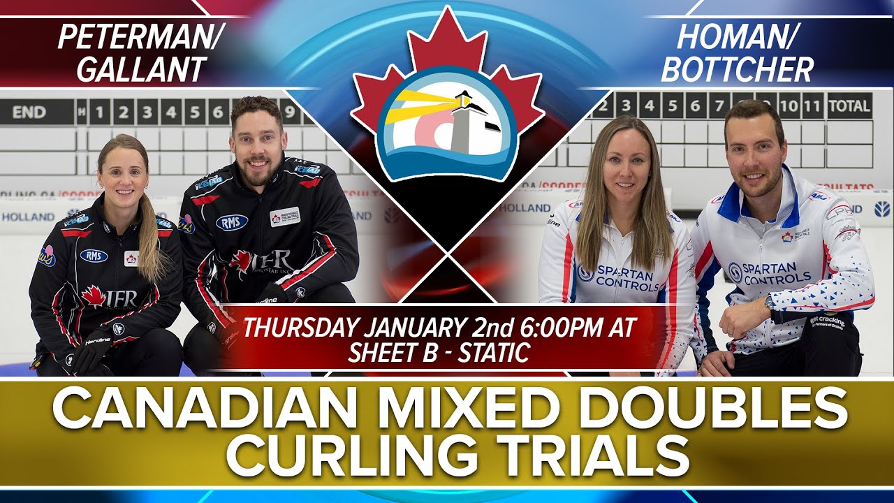 2025 Mixed Doubles Curling Trials - Playoffs - PET/GAL vs. HOM/BOT