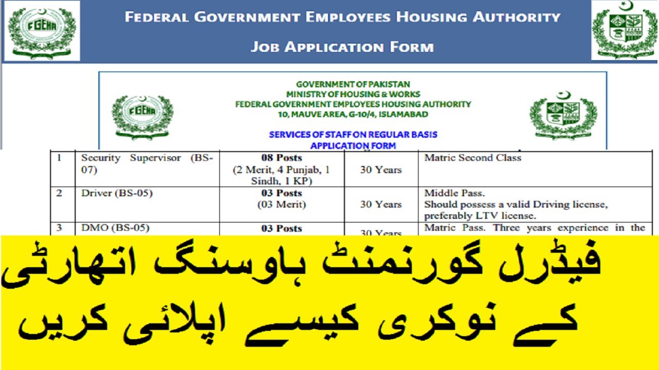 How to Apply For Federal Government Employees of  Housing Authority Jobs |  2021 |  |fgeha |