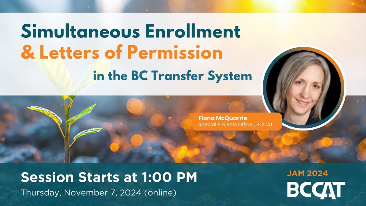 Simultaneous Enrollment and Letters of Permission in the BC Transfer System