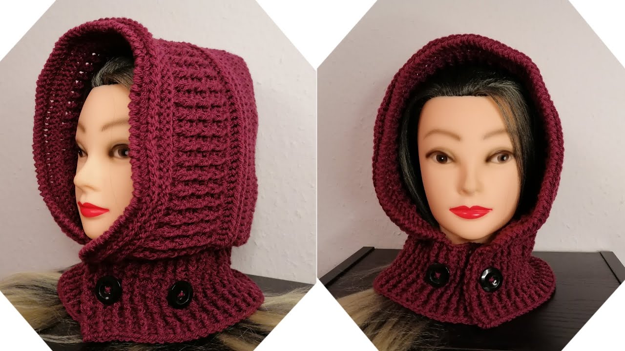 GOLA COM CAPUZ SUPER FÁCIL - CROCHÊ || ABC do Crochet