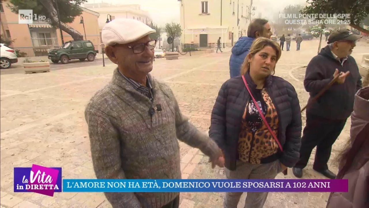 Domenico vuole sposarsi a 102 anni - La vita in diretta 14/11/2018
