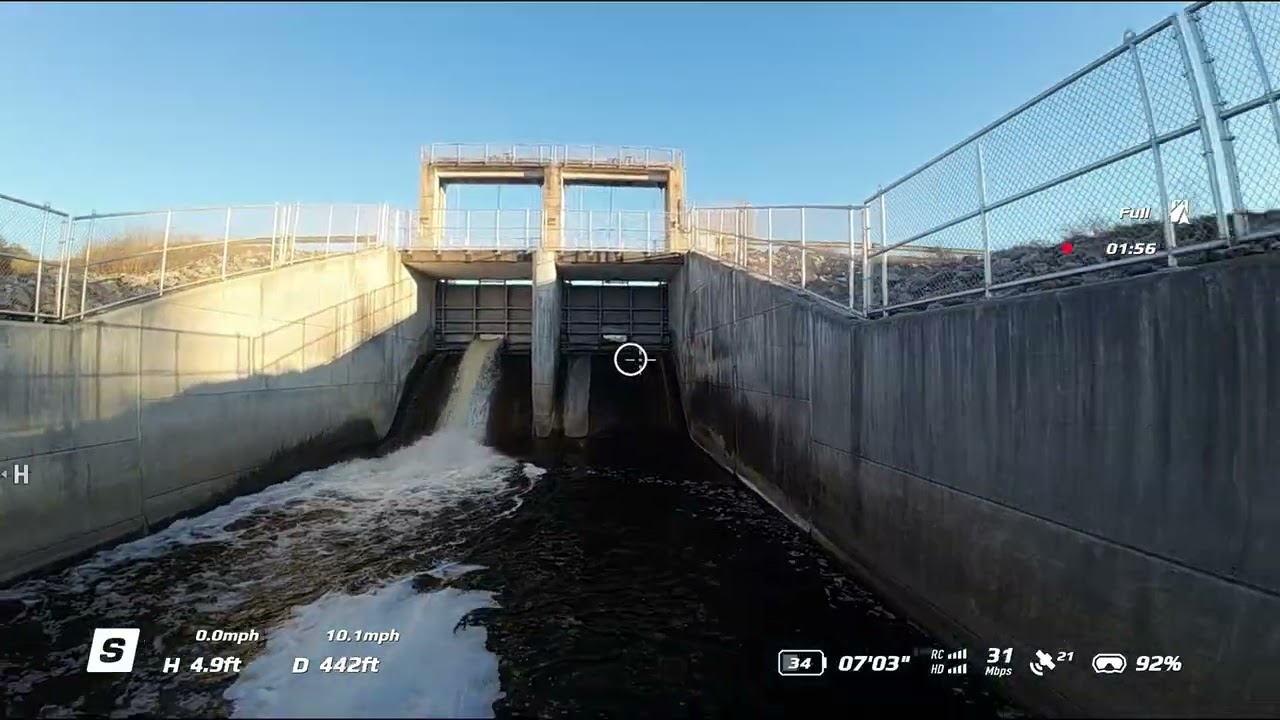 Dji at moss bluff dam