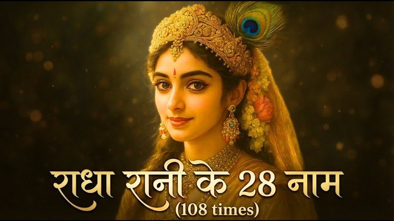 Radha Rani Ke 28 Naam (1008 times) | राधा रानी के 28 नाम | Radha Rani Bhajan