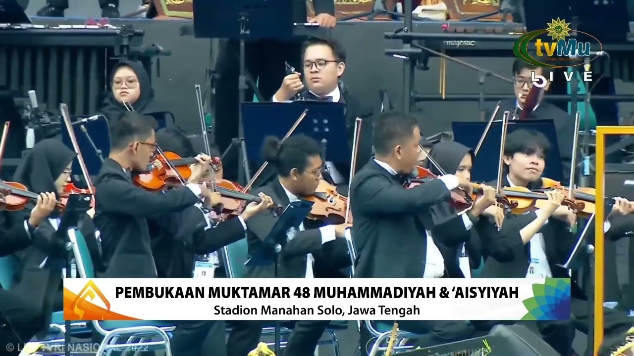 Penampilan Orchestra UMY, Turut Menjadi Bagian Sejarah Pembukaan Muktamar 48