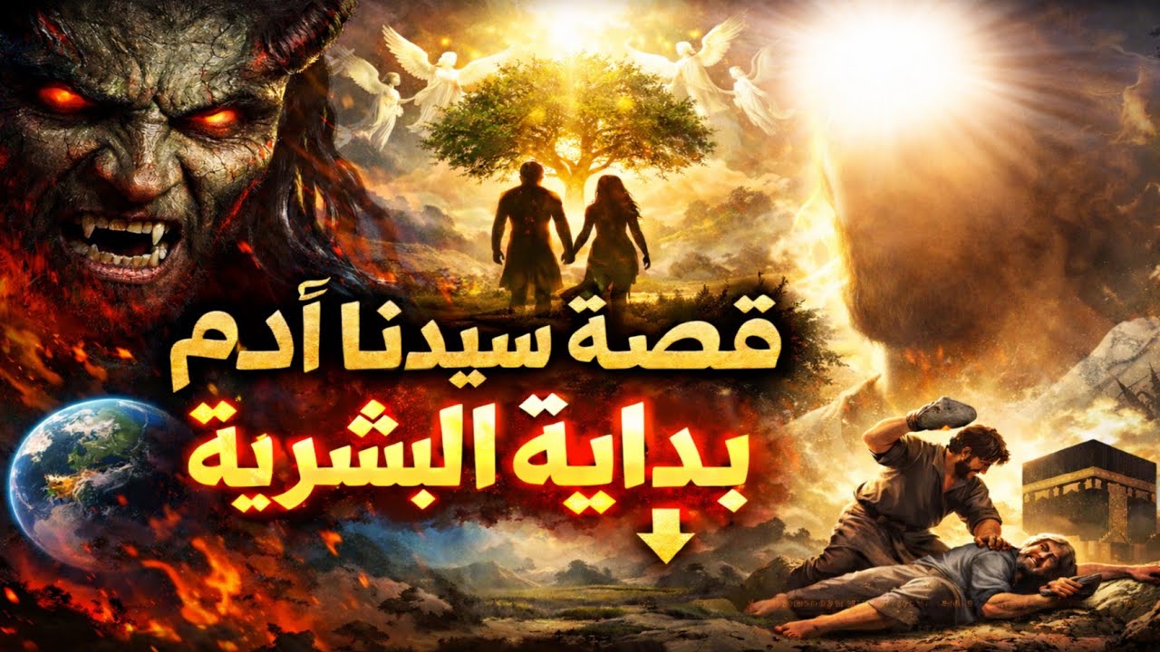 قصة سيدنا أدم | بداية البشرية الحقيقية.....ماذا حدث بين سيدنا آدم و إبليس؟