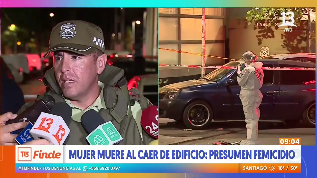 Presunto femicidio en Estación Central: Mujer muere tras caer desde el piso 27 de un edificio