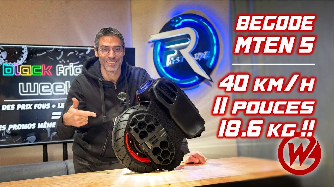 NOUVELLE WHEEL  BEGODE MTEN 5 COMPACT ET LÉGÈRE VITESSE ENVIRON 40KM/H