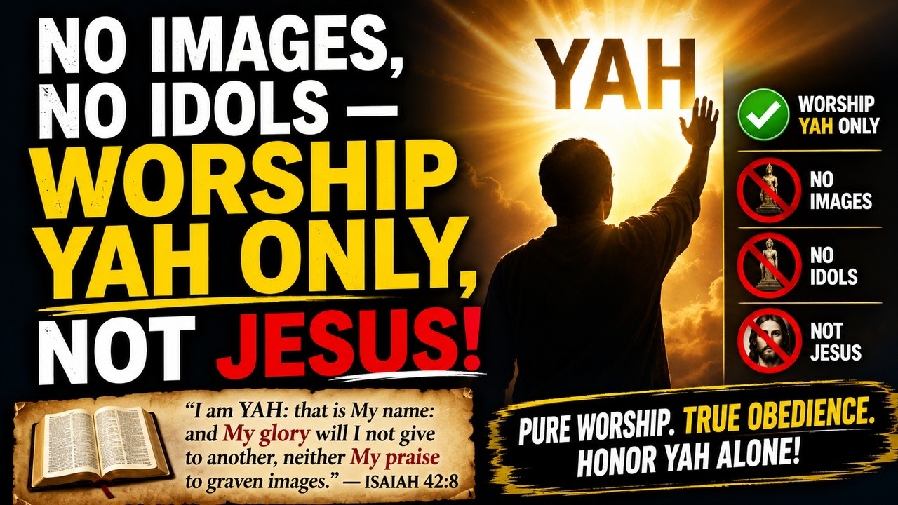 No Images, No Idols — Worship YAH Only, Not Jesus