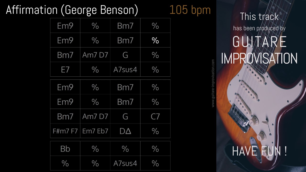 Affirmation (George Benson) Backing Track