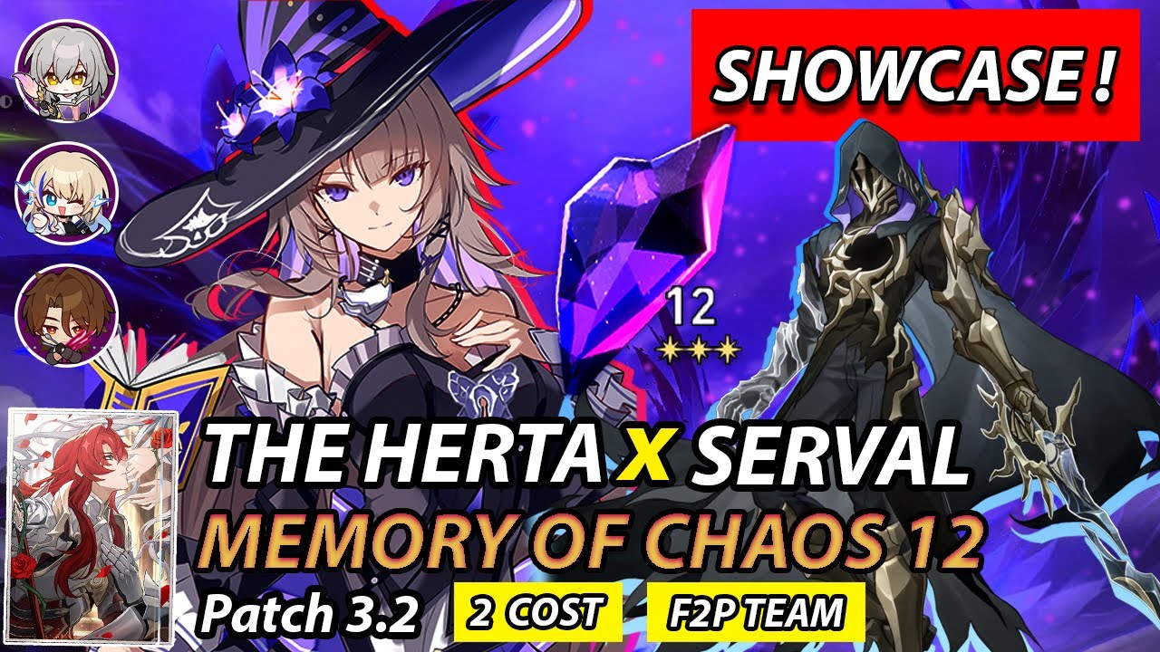 NEW MOC 12 E0 The Herta F2P Team x E6 Serval ft RMC | Memory of Chaos 12 | Honkai Star Rail 3.2