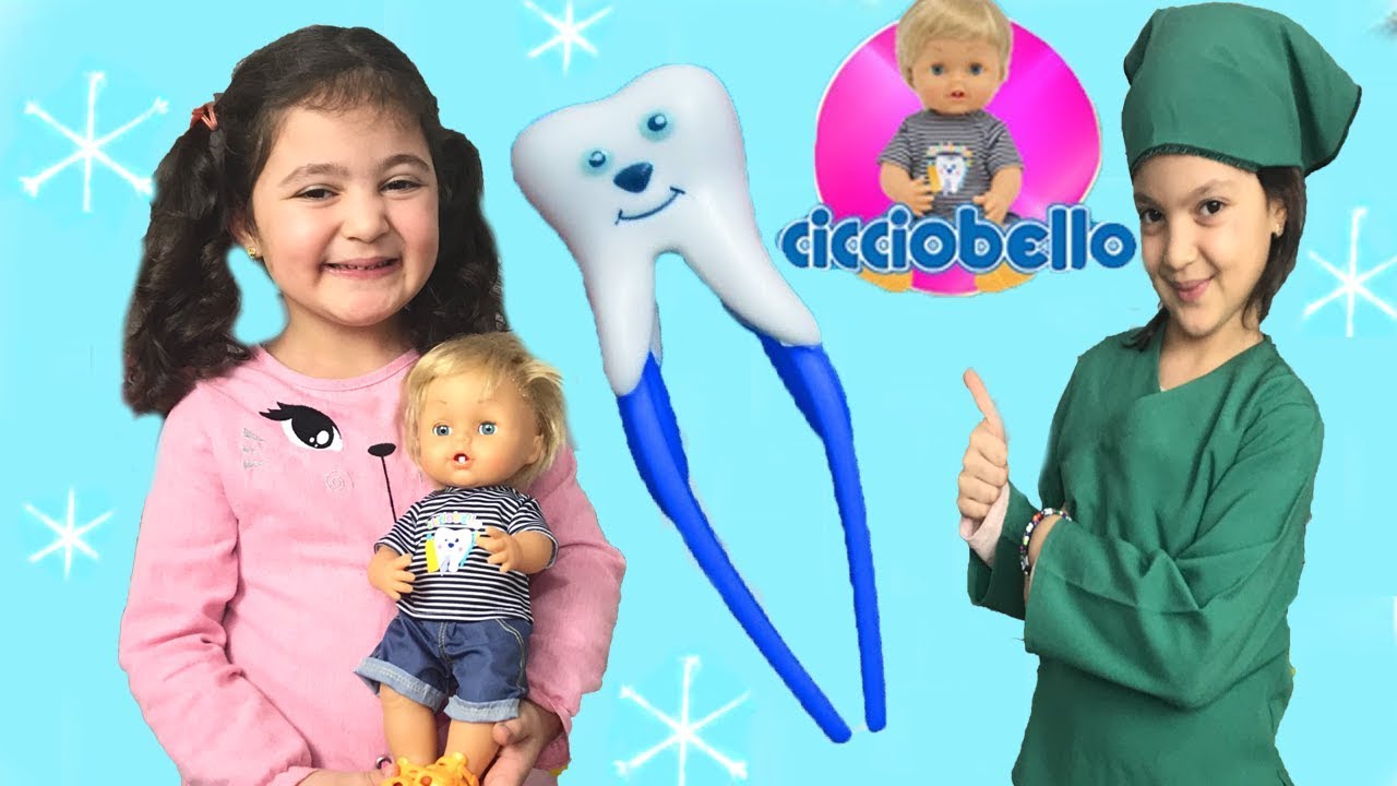 CİCCİOBELLO'NUN İLK DİŞİ ÇIKTI ÖYKÜ BEBEĞİNİ DİŞ DOKTORUNA GÖTÜRDÜ - My New Toys Cicciobello