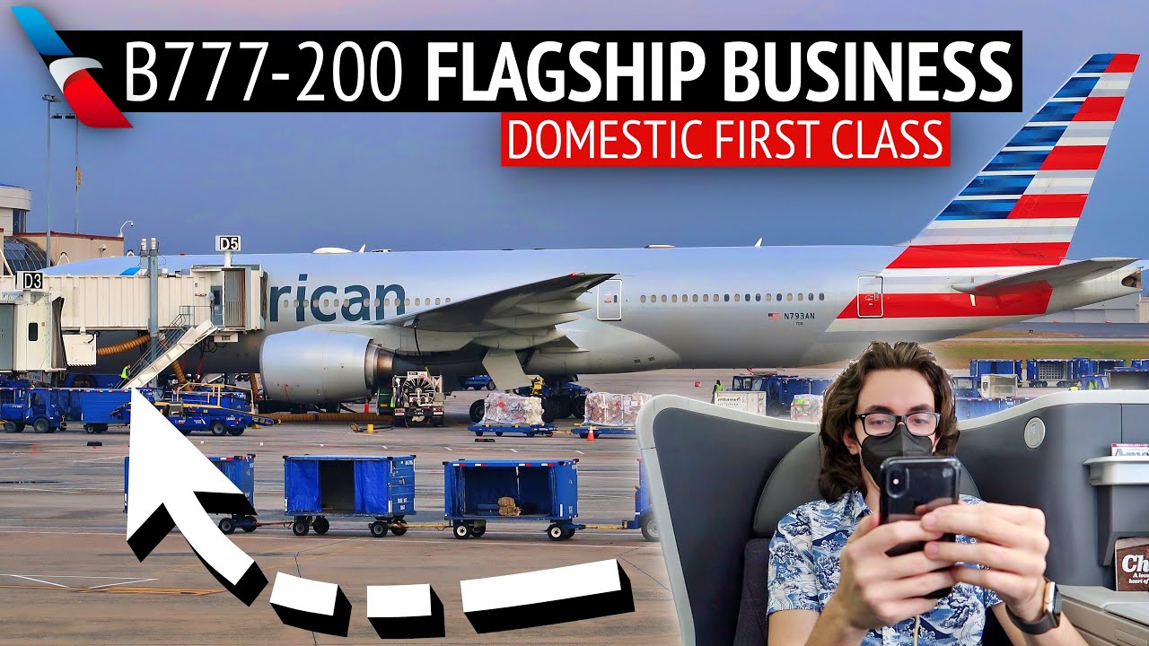 Флагманский бизнес-класс American Airlines B777-200 &mdash; Шарлотт &mdash; Майами