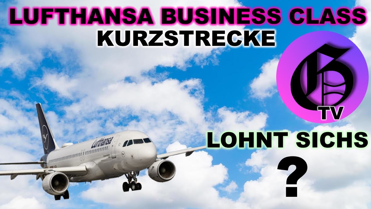 Lufthansa Kurzstrecke | Economy vs. Business Class + Business Lounge Check in Hamburg | #flight