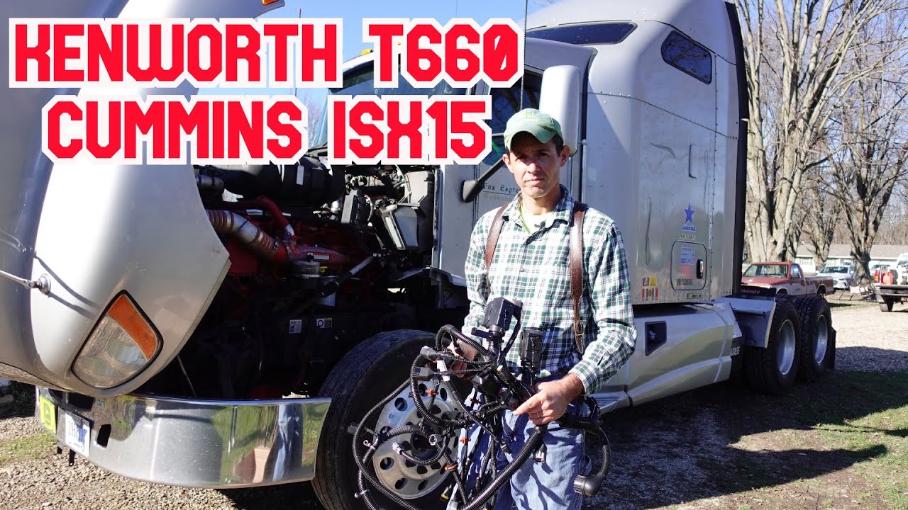 Замена жгута проводов двигателя Kenworth T660 Cummins ISX15