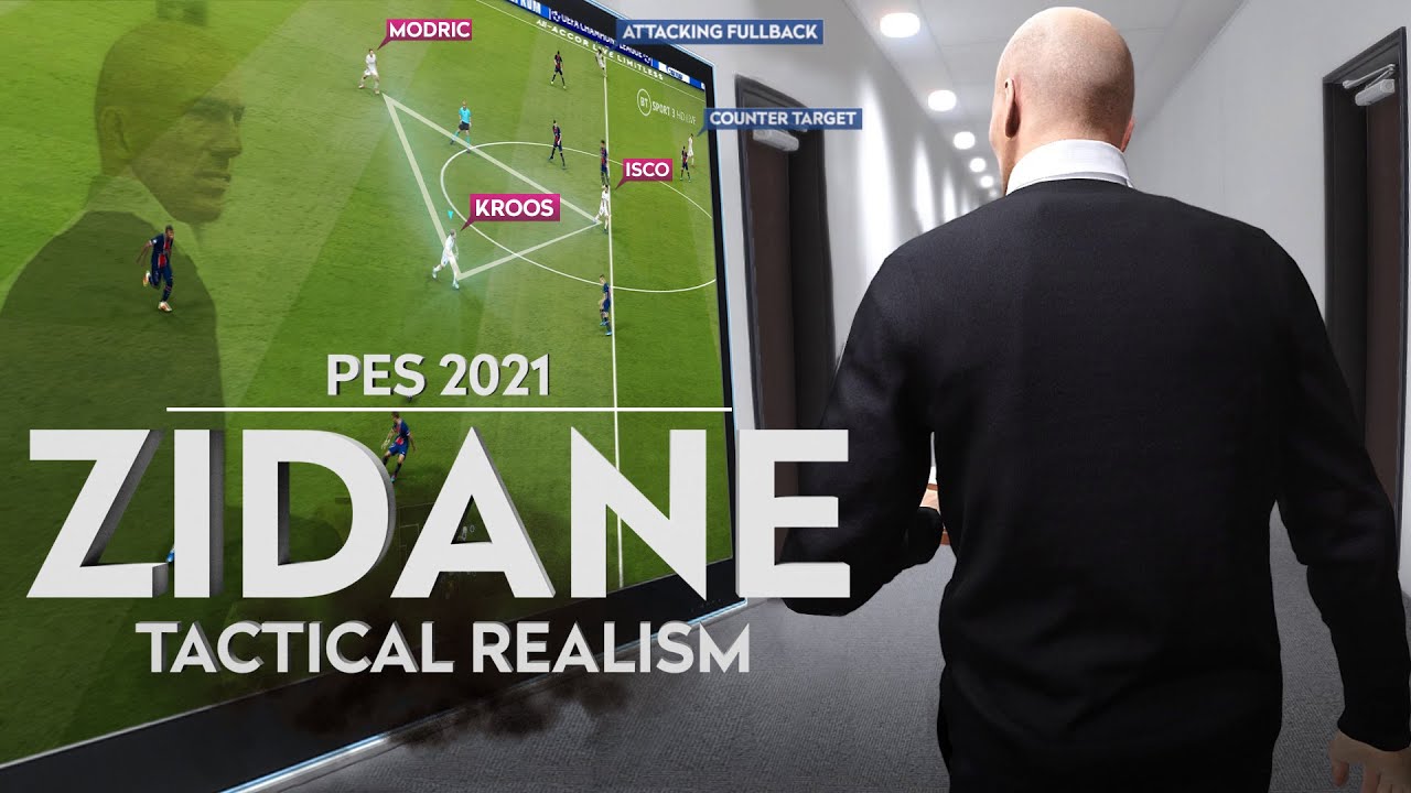 Лучшая ручная тактика: контратаки Зидана | Обзор тактического реализма PES 2021, эпизод 2
