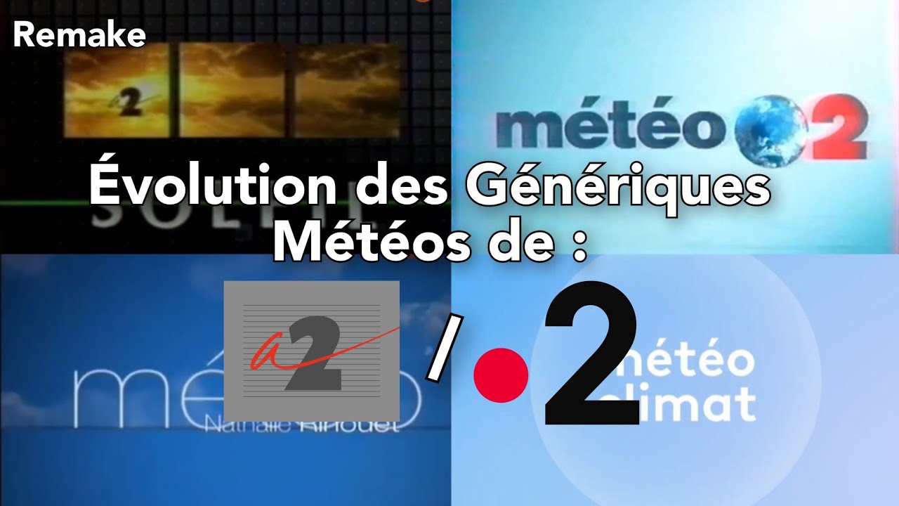 [Remake] Évolution des Génériques Météos de Antenne 2/France 2 entre 1987 et 2024 ! (Au 27/7/2024.)