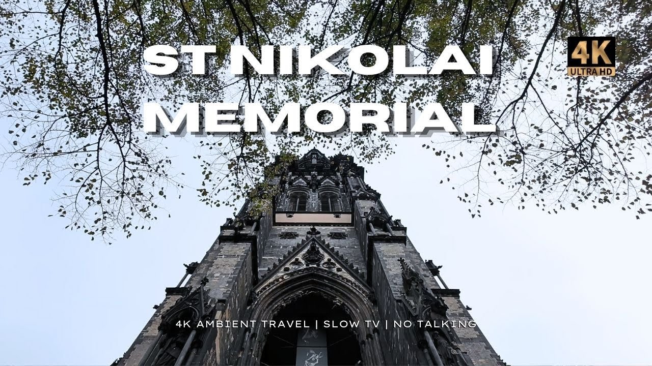 St Nikolai Church Hamburg Walkthrough in 4K | Historic Ruins