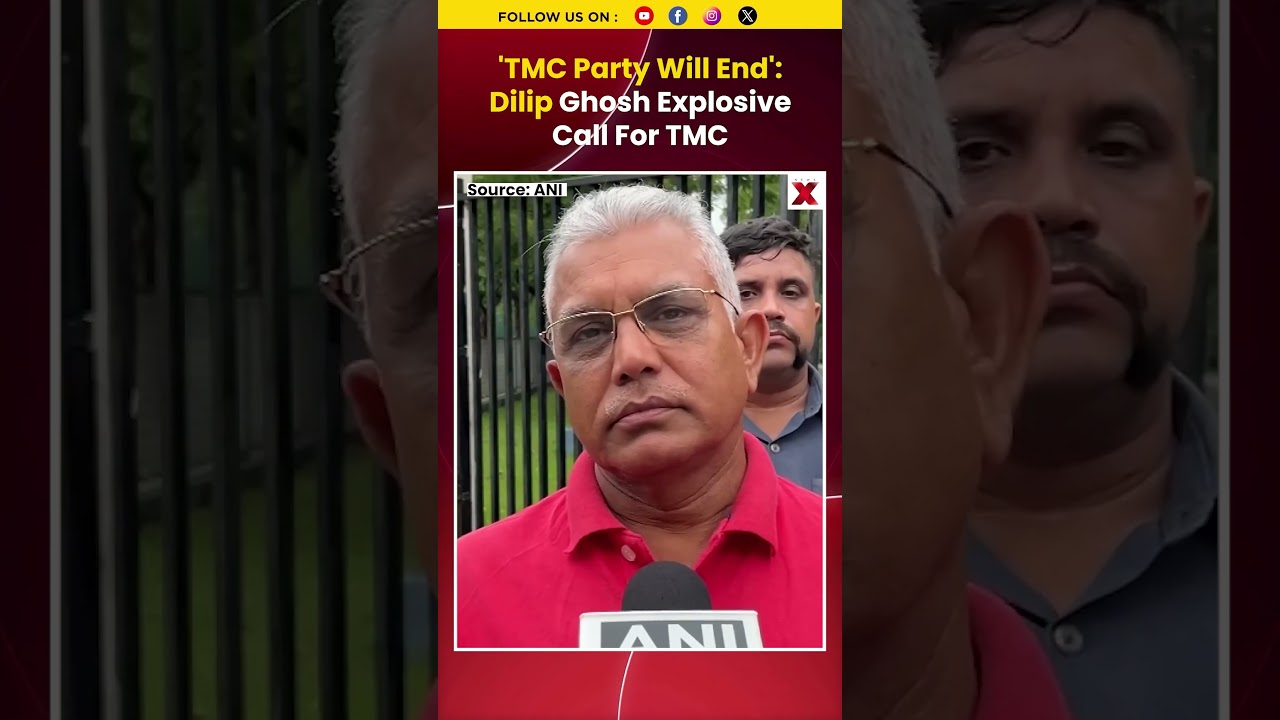 #watch | Dilip Ghosh Warns TMC May Collapse Over MLA Defections #tmcvsbjp #shorts