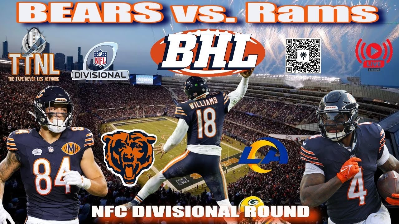 Chicago Bears vs. LA Rams NFC DIVISIONAL ROUND  | TTNL Network Bears Hour Live
