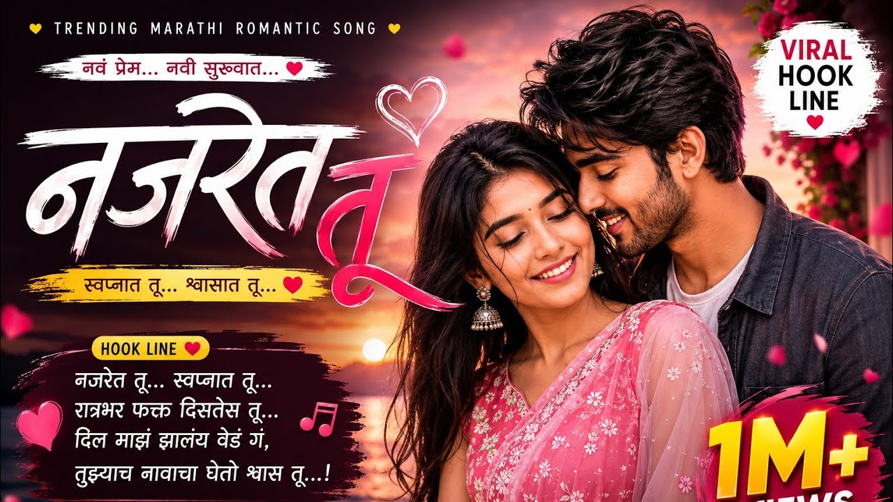 नजरेत तू ❤️ | New Marathi Romantic Song 2026 | Love Song Marathi | Trending Marathi Song 