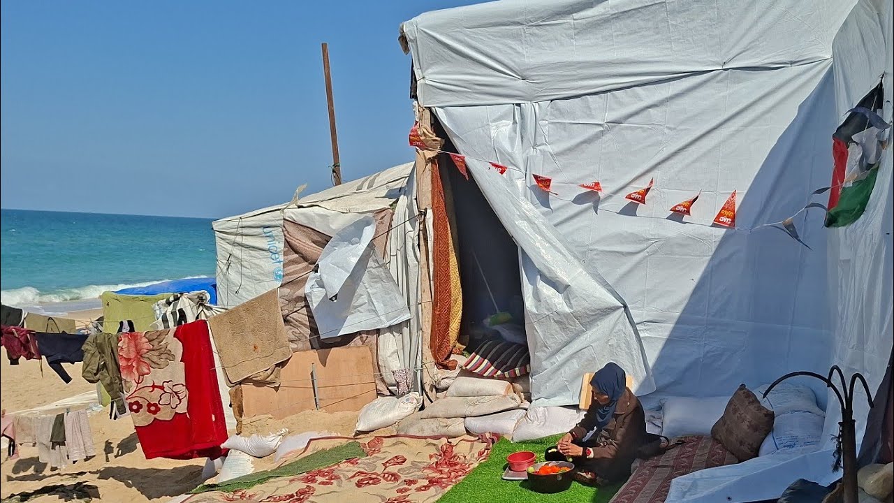 أول جمعة في رمضان | هيك بنقضي يومنا في خيمتنا – رمضان يجمعنا 🌙⛺ اليوم الثالث من رمضان 2026من غزة🇵🇸⛺🌙