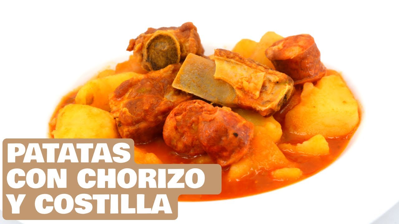 Patatas con chorizo y costilla de cerdo - el mejor guiso de patatas