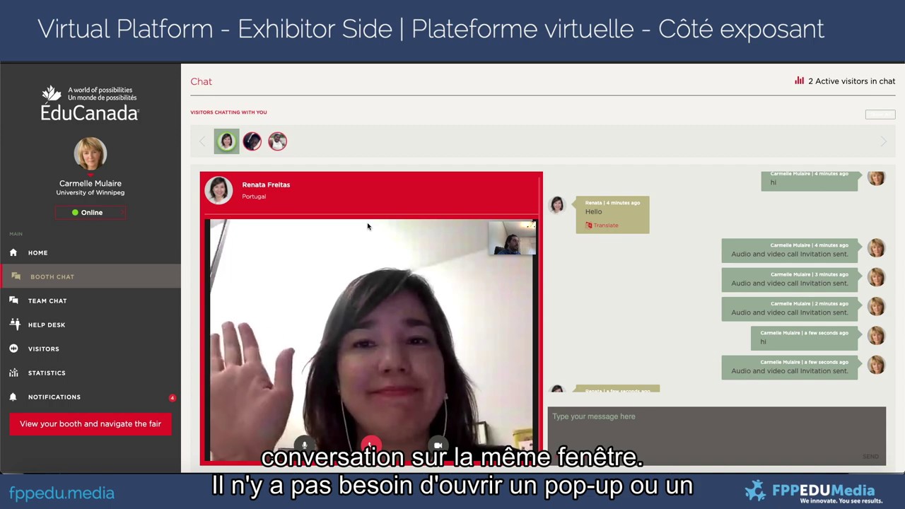EduCanada: Virtual Fair Platform Demo -  D&eacute;monstration de la plateforme du salon virtuel