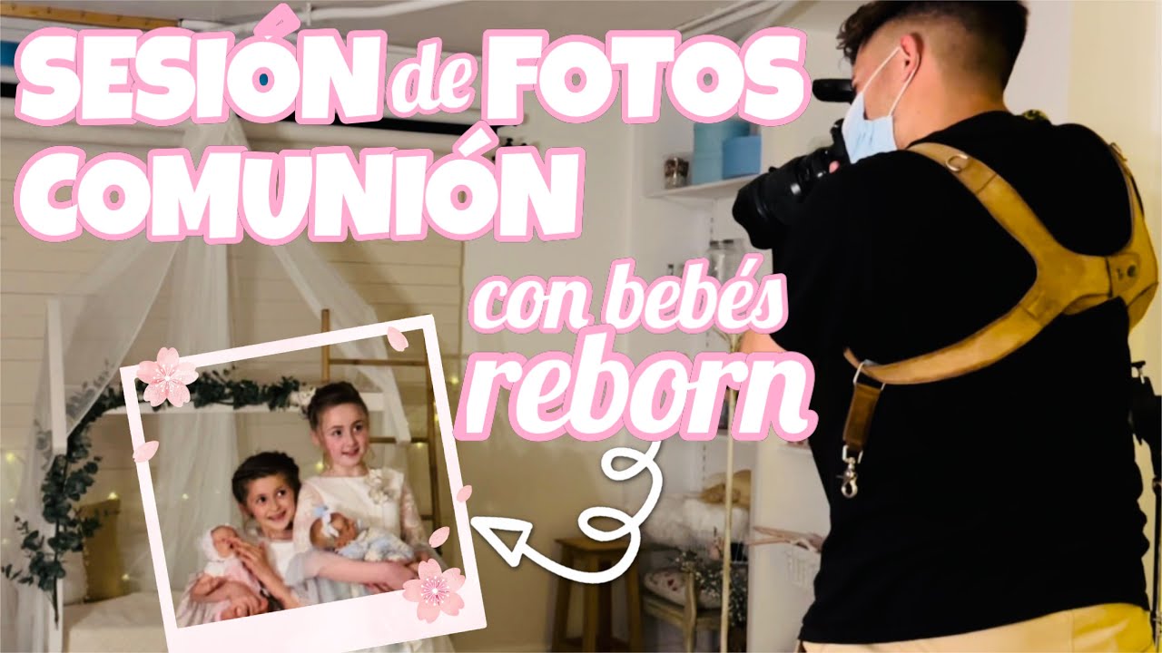 FOTOS COMUNION con NUESTRAS REBORN 📸 SESION FOTOGRAFICA Familia Panda