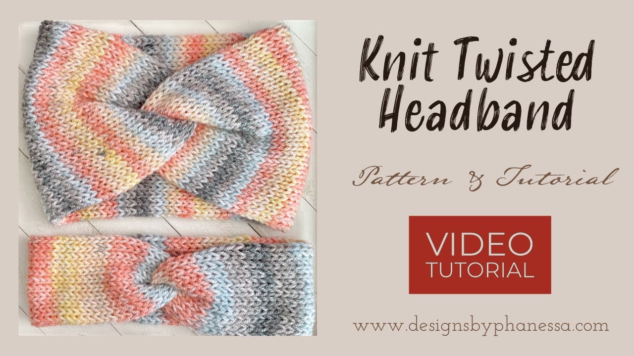 Knit Twisted Headband Pattern & Tutorial