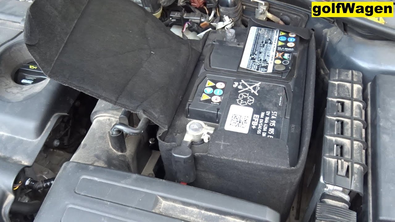 VW Golf 7 battery replacement EFB, AGM coding VCDS