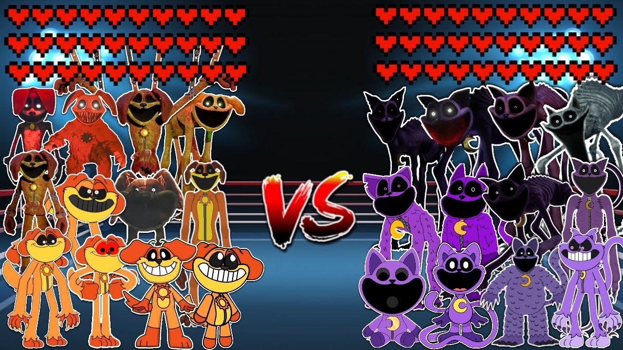 Dogday Monster Evolution vs Catnap Monster Evolution! Meme battle