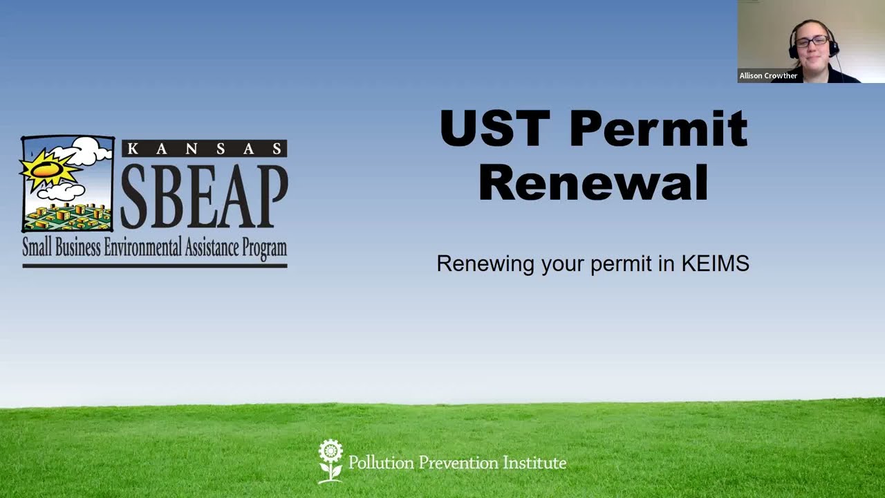 UST Permit Renewal Process Webinar