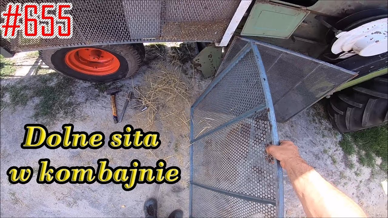 Wymiana dolnego sita w Claas Matador Gigant 