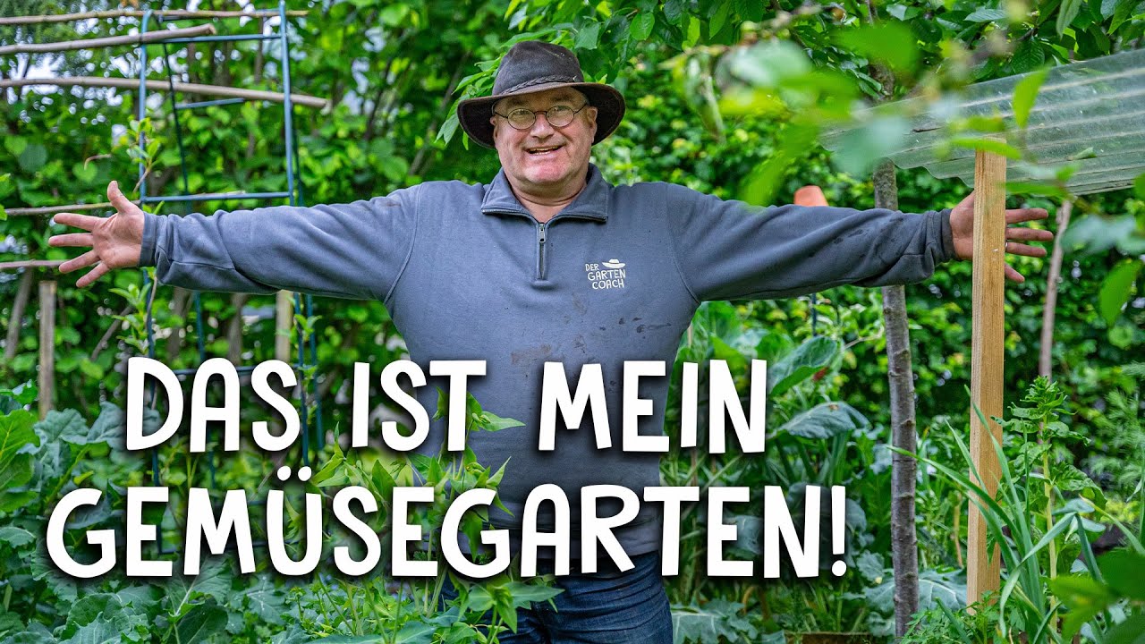 Rundgang durch meinen Gemüsegarten 🥬 - Baumschule, Hochbeete und mehr