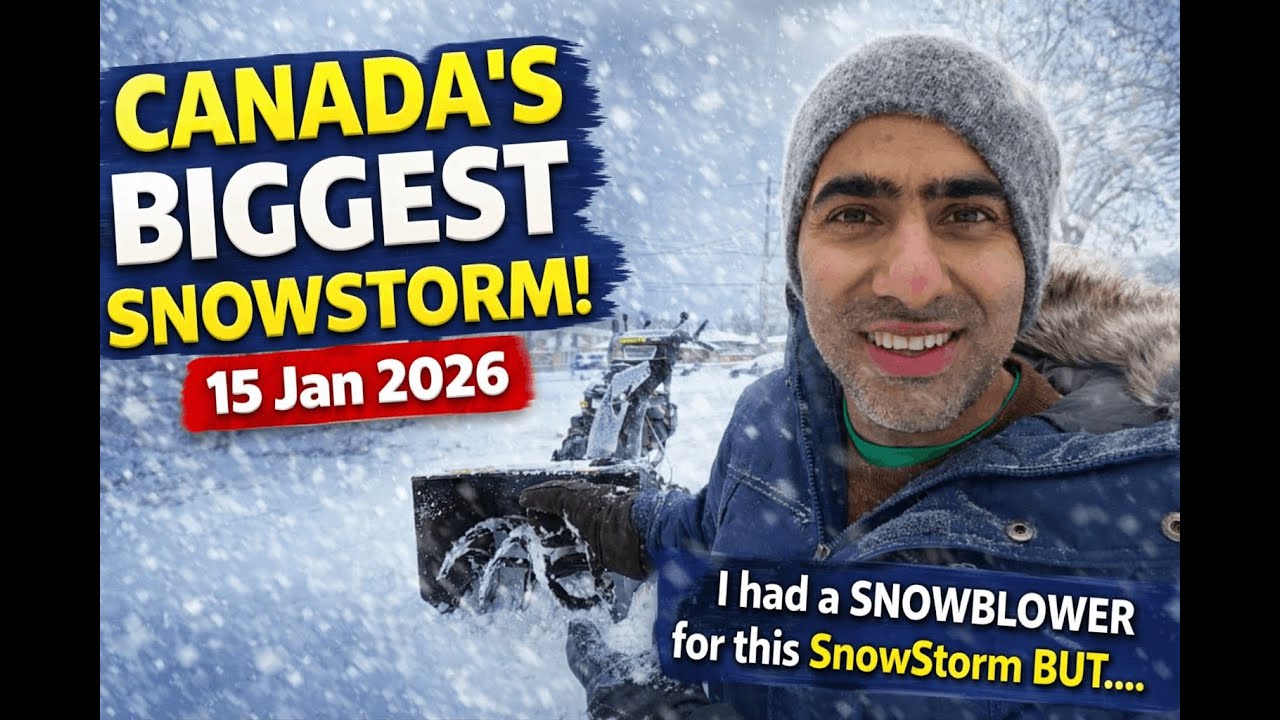 CANADA'S BIGGEST SNOWSTORM of 2026 & My BATTLE With the SNOWBLOWER - I was NOT READY !!!