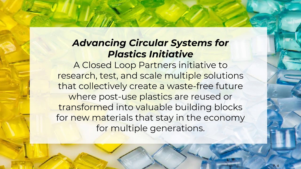 Alternative Recycling Technologies & Products with Post consumer Resin webinar reercording