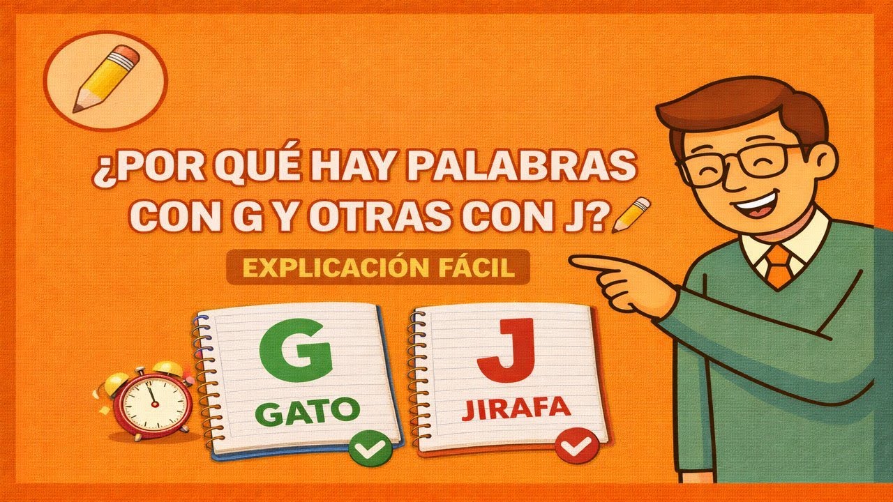 ¿POR QUÉ HAY PALABRAS CON G Y OTRAS CON J? ✏️