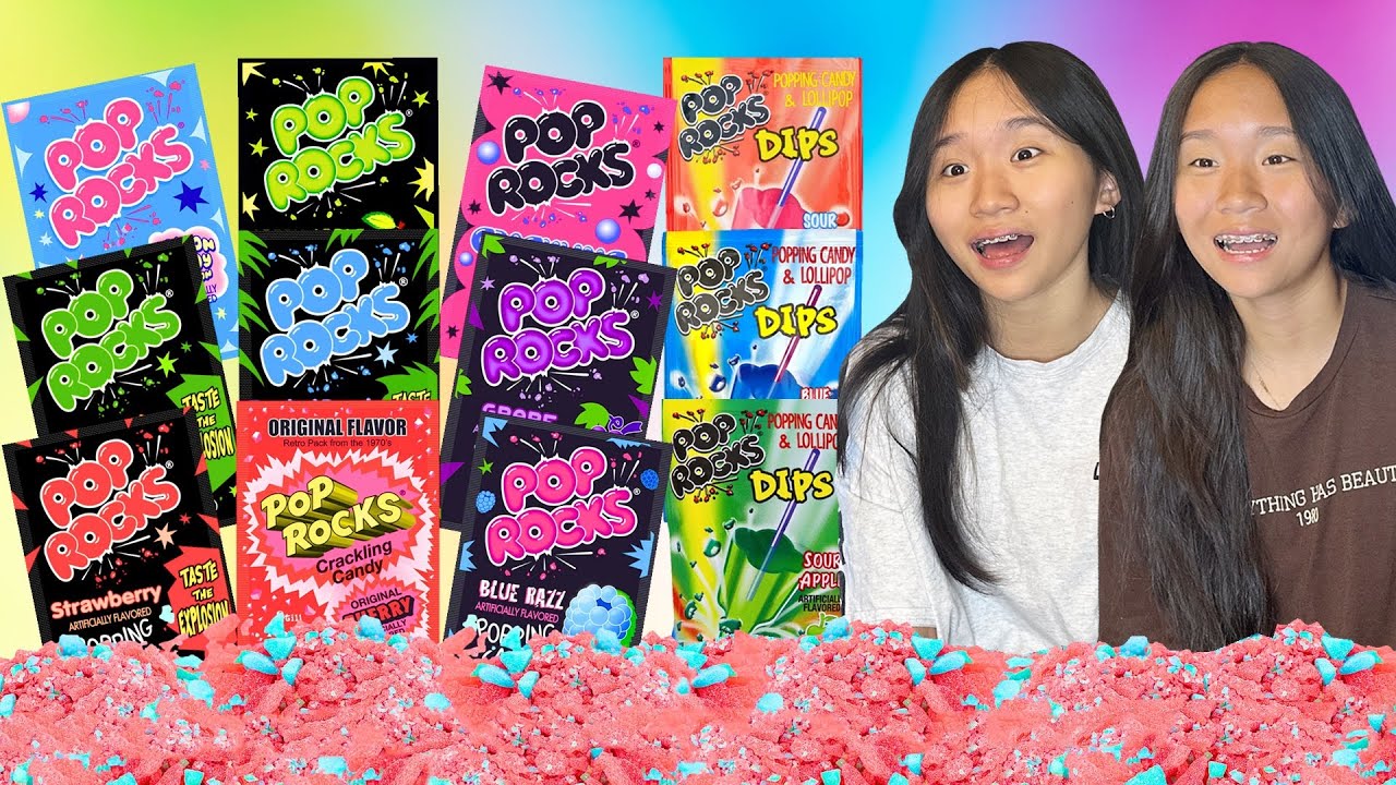 We tried EVERY Pop Rocks Flavor! | Janet and Kate