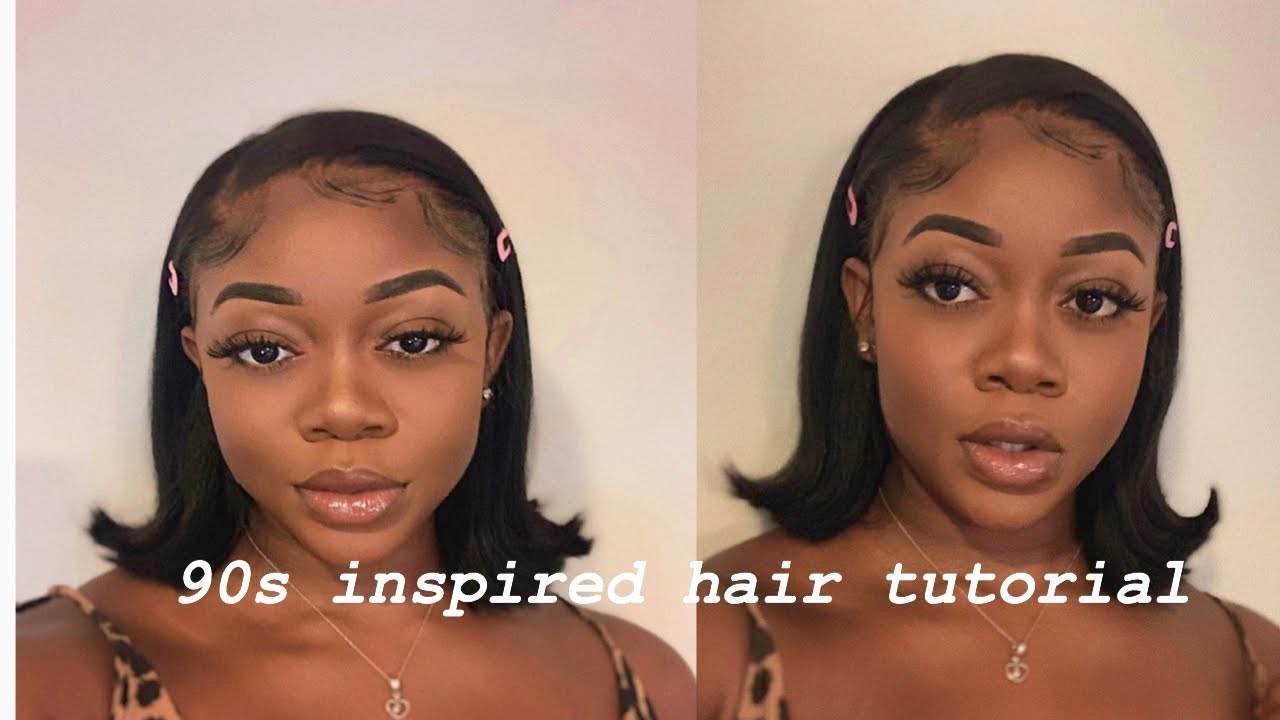 90s inspired Hair tutorial Ft Sunber hair company (easy short hairstyle)