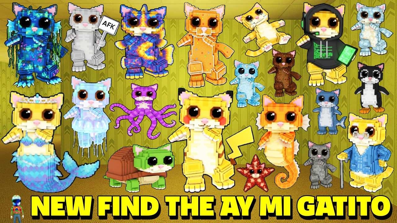 [ 62 ] How To Get ALL 20 Ay Mi Gatito in Find The Ay Mi Gatito  - Roblox